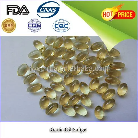 health care product gmp certificated garlic oil softgel capsule