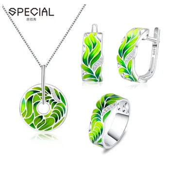 Special Bridal 925 Silver Enamel Kundan Jewelry Set Custom Logo Special Bridal 925 Silver Enamel Kundan Jewelry Set Custom Logo Earrings