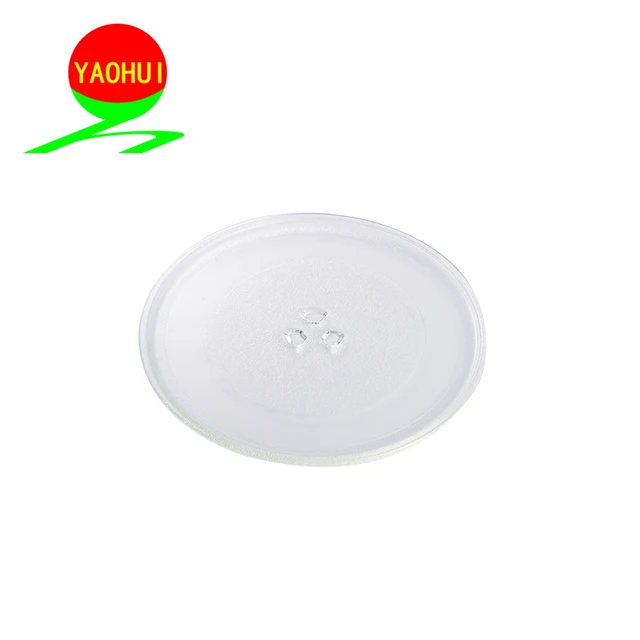 Vetro borosilicato girando piastra per forni,-resistente al calore a microonde piatto