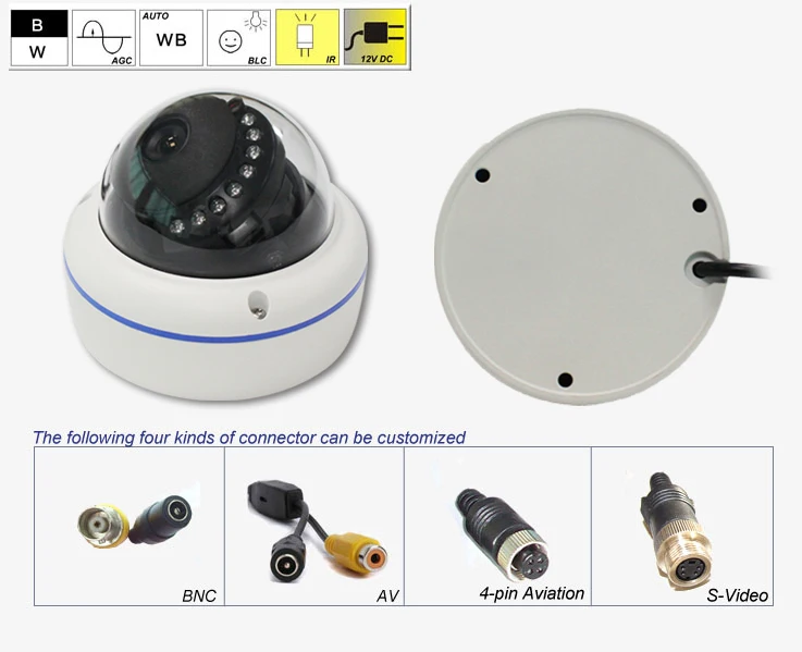 security dome camera for bus
