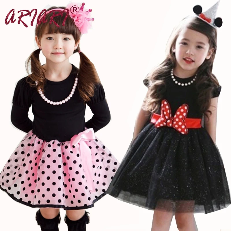 2016 Hot Sale Birthday Baby Girl font b Dress b font Princess Polka Dot Plaid Party