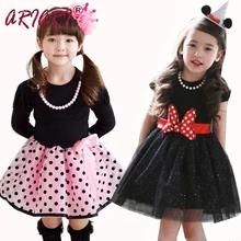2016 Hot Sale Birthday Baby Girl font b Dress b font Princess Polka Dot Plaid Party