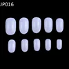 600pcs/pack Clear transparent Natual White Fake Artificial Acrylic False Oval Nails Tips JP0014-016