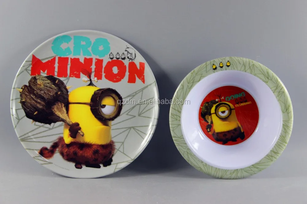 Children's Plate And Bowl Made Of Melamine