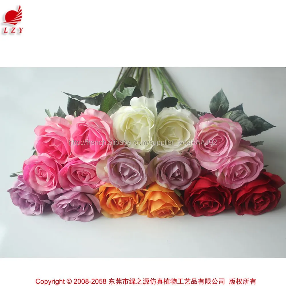 Chine Tissu Fleurs Rouge Rose Parti Décoratif Rose Pas Cher