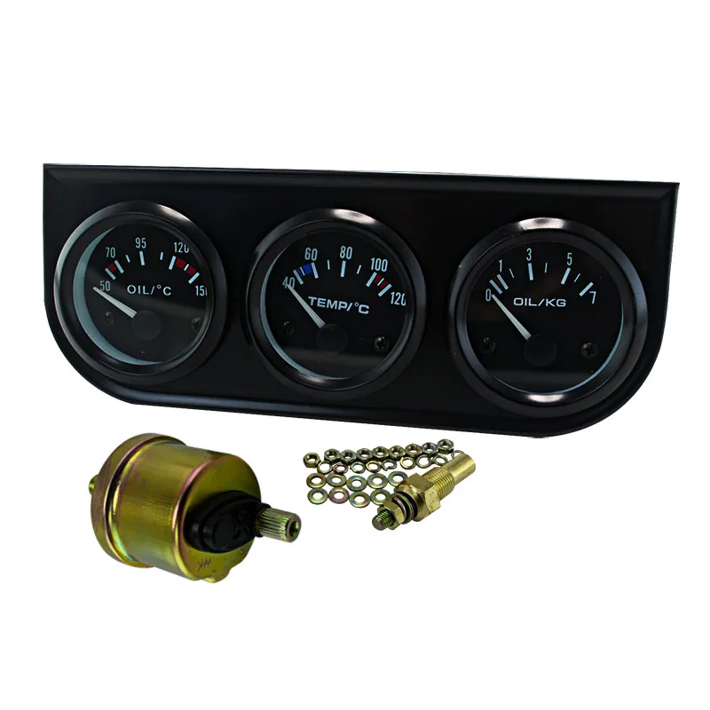 52mm (oil Temp Gauge+water Temp Gauge+oil Pressure Gauge Meter With