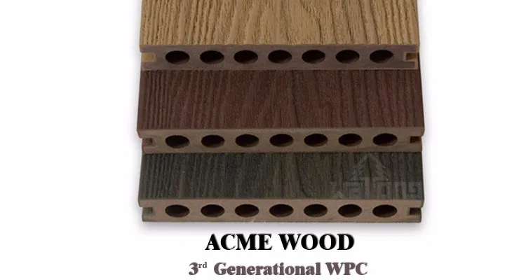 3rd Generation WPC New Tech plastic Wood composite decking
