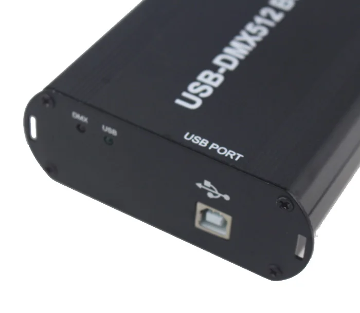 computer connect with USB control led lamps DMX512 channels input/output USB-DMX512 controller