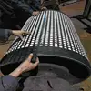 15 mm thick CN Bonding layer wear resistant ceramic rubber pulley lagging material