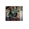 Powder Coated Clear Glass Frame-less Folding Door