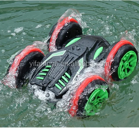 rc truck on water