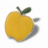 lifelike apple shape or fruit shape epoxy lapel pin, factory outlet lapel pin custom