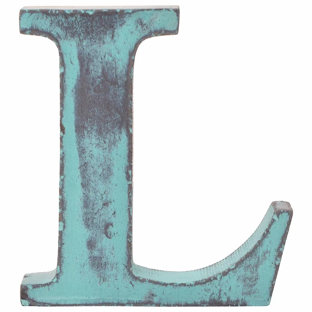 Vintage Large 11 Cm Free Standing Or Wall Mounted Wooden Letters