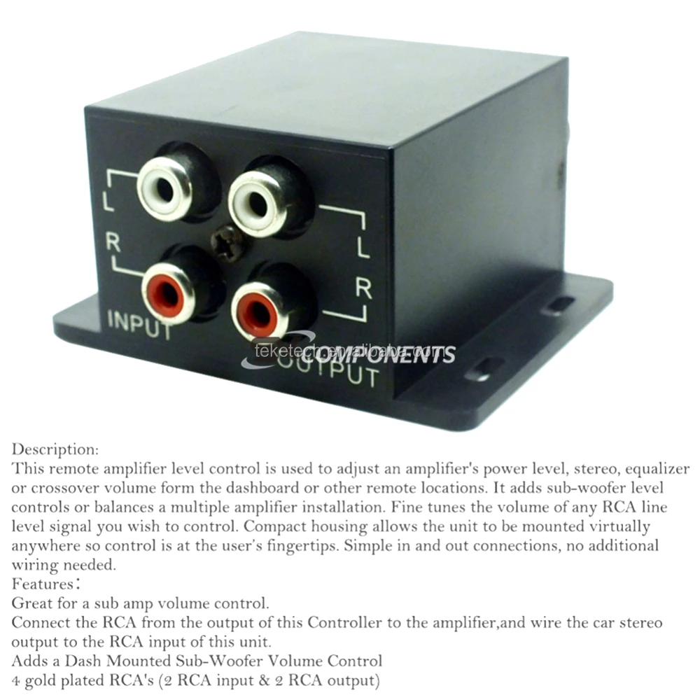 Power Amplifier Audio Regulator Bass Subwoofer Equalizer Controller 4