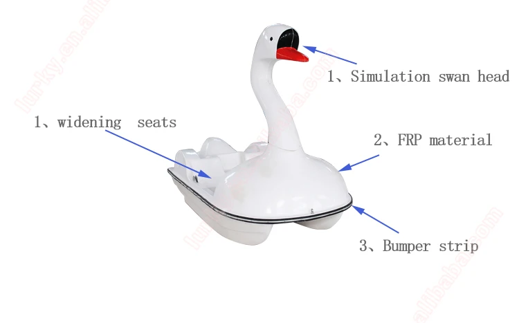 Pedal Boat Foot Pedal Boat Amusement Park Cruise Bumper Water Bikes  details show