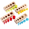 Kindergarten Montessori Toy Wooden Educational Cylinder Socket Toys