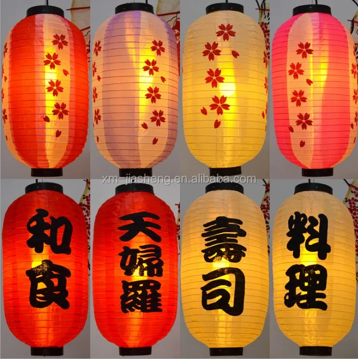 Outdoor Waterproof Silk Fabric Lampion 12 Inch Cylinder Hanging