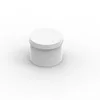 Empty aluminum round tin/white metal tea sets/metal toy tin tea set