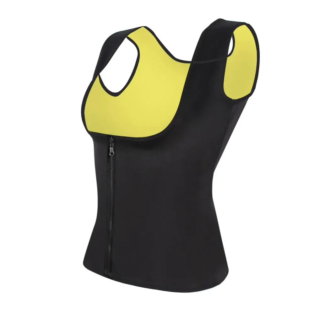 Fast Delivery No Moq Thermal Body Shaper Vest Shaper With Zipper