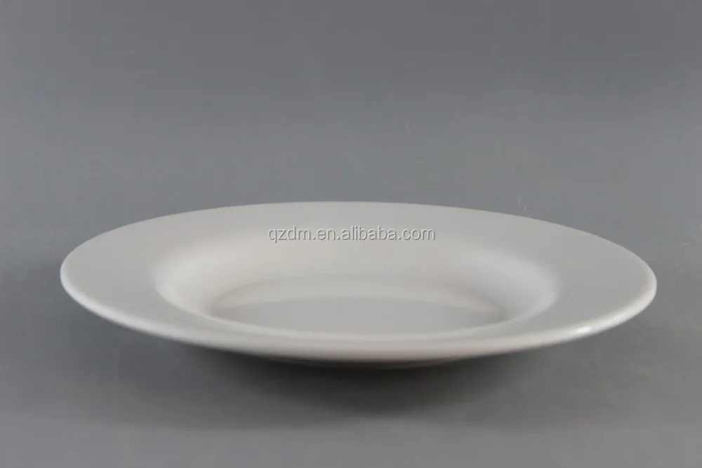 Diameter 22.5cm Melamine Soup Plate White Color