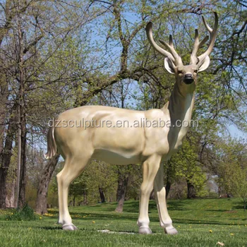 large outdoor resin reindeer