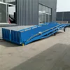 6ton 8ton 10ton 15ton best selling shandong new design used container loading dock yard mobile unloading ramp with 2 wheels