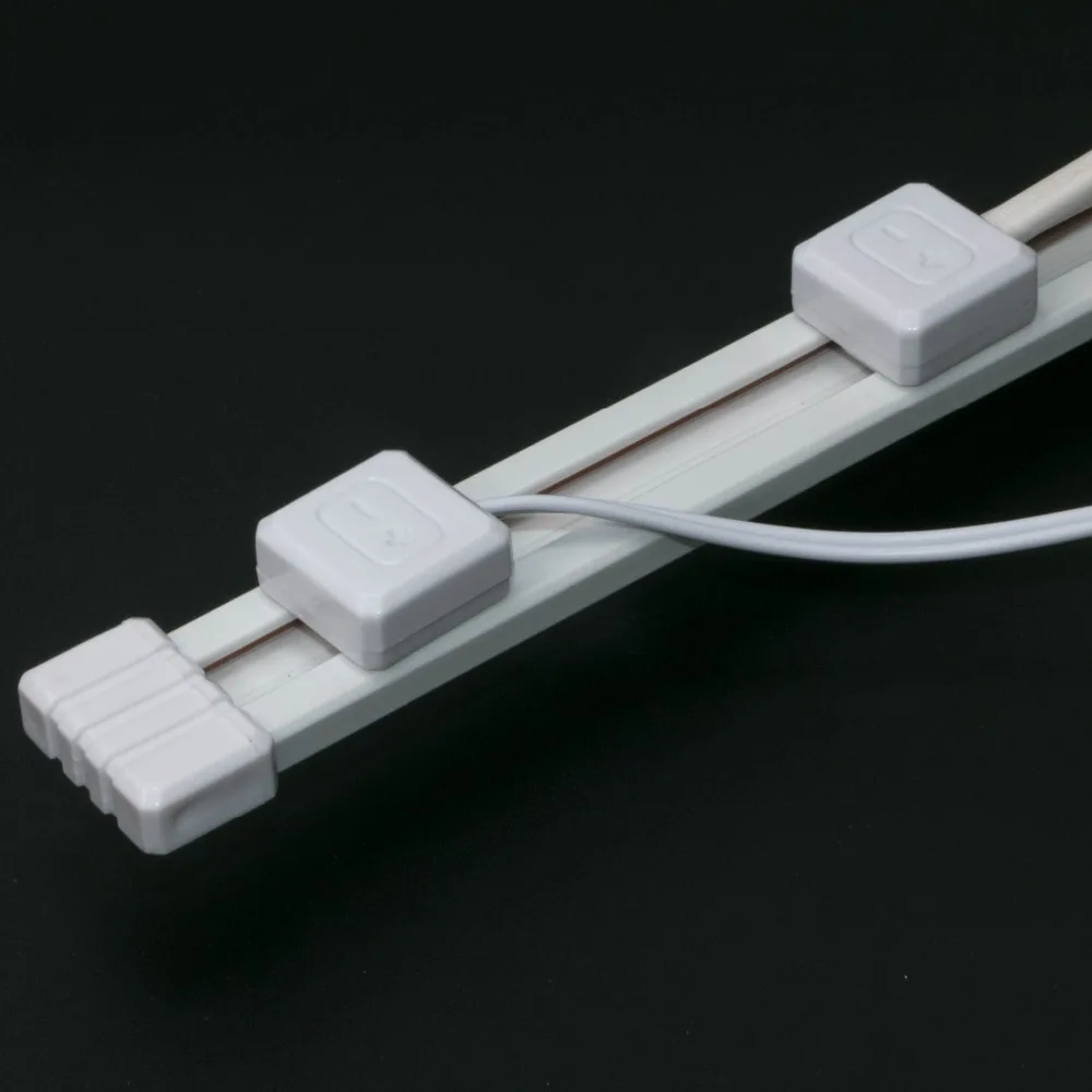 DC Power Track for POP Display or Retail Fixture shelves with led strip profile light