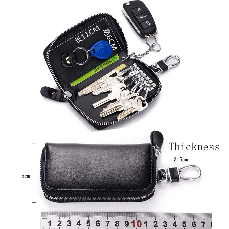 Real Leather Wallet Key Holder For Multiple Keys Organizer - Buy Wallet ...