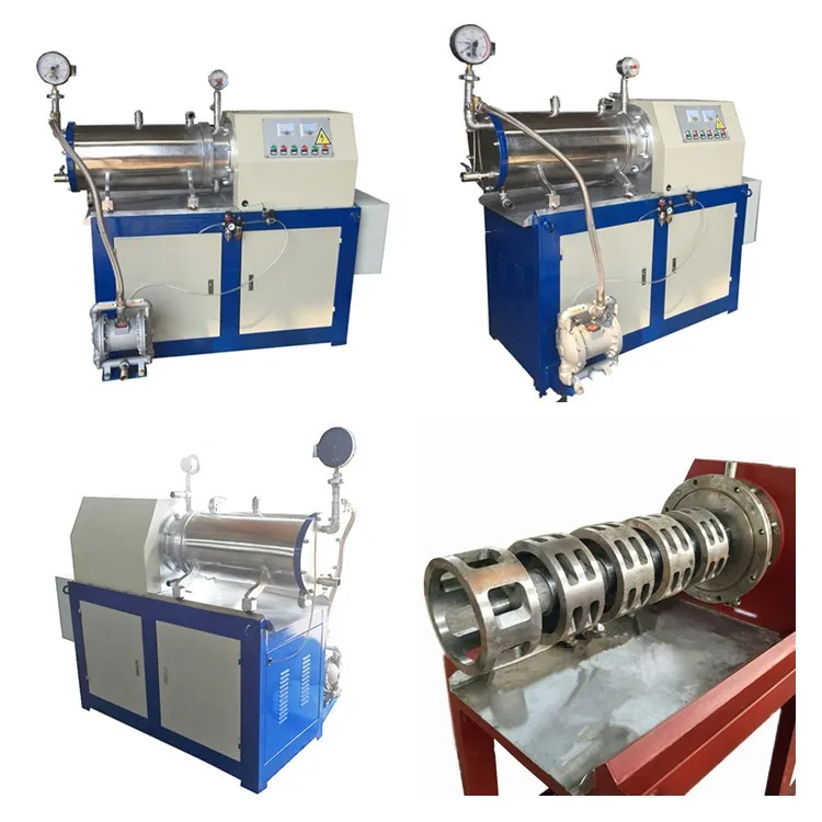 Small Pigment Grinding Machine Horizontal Bead Mill Wall Paint Making