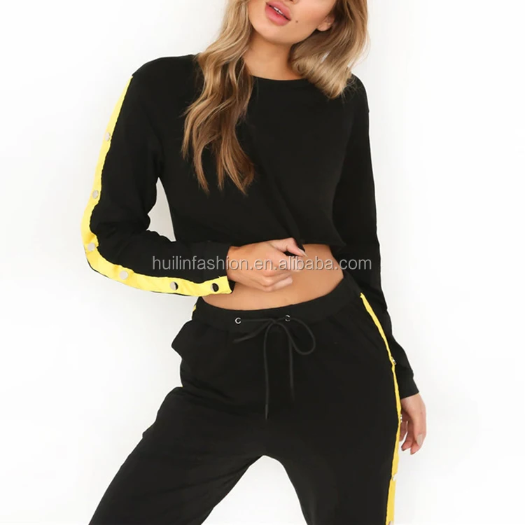 black two piece tracksuit