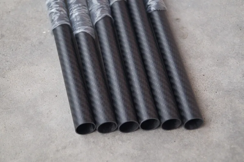 Factory direct customed /wholesale 3k carbon fiber tube by roll wrapped