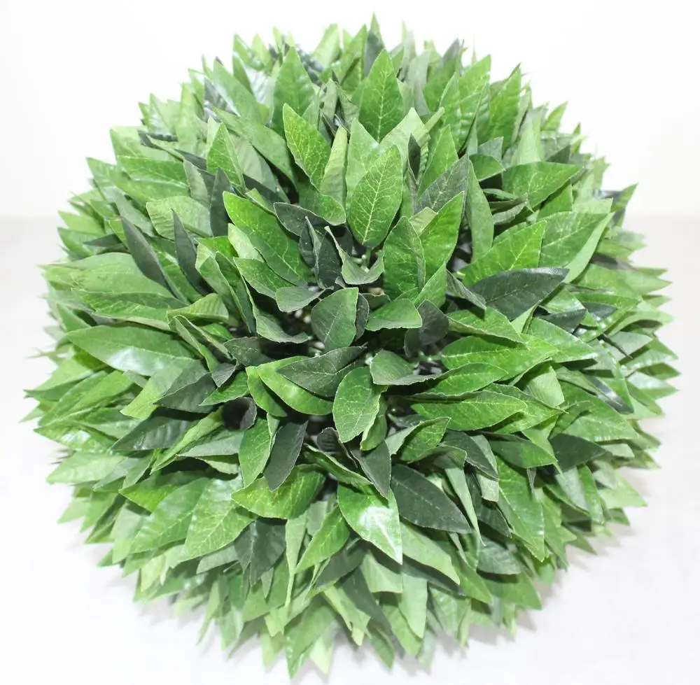 Ruopei Artificial Grass Handing Ball / Topiary Boxwood Plastic Ball For