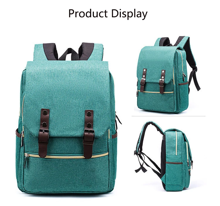 Retro Style New College Bag For Girls Boys Travel Backpack Laptop Bags ...