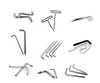Carbon steel flat point Allen key hex key L shape