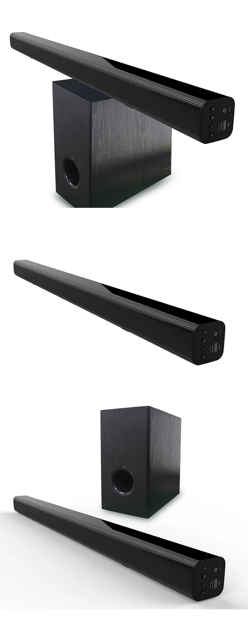 Samtronic 80w Sound Bar,2.1-channel Bluetooth Soundbar With 5.25 ...