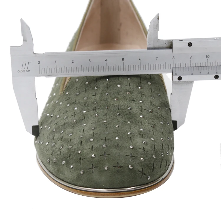 army green flat shoes