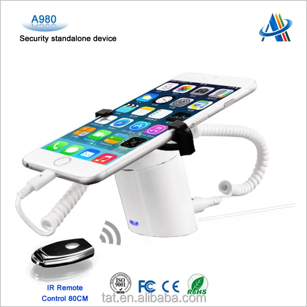 Tat Retail Merchandising Security Solutions Mobile Phone Alarm Usage Gripper For Smartphone A980