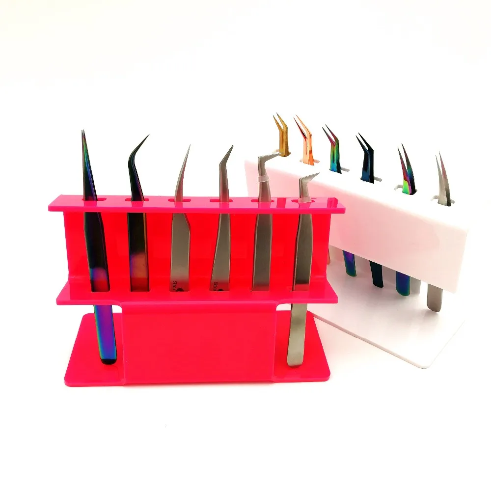 Eyelash Extension Tweezer Stand Lash Tweezers Display Holder Acrylic