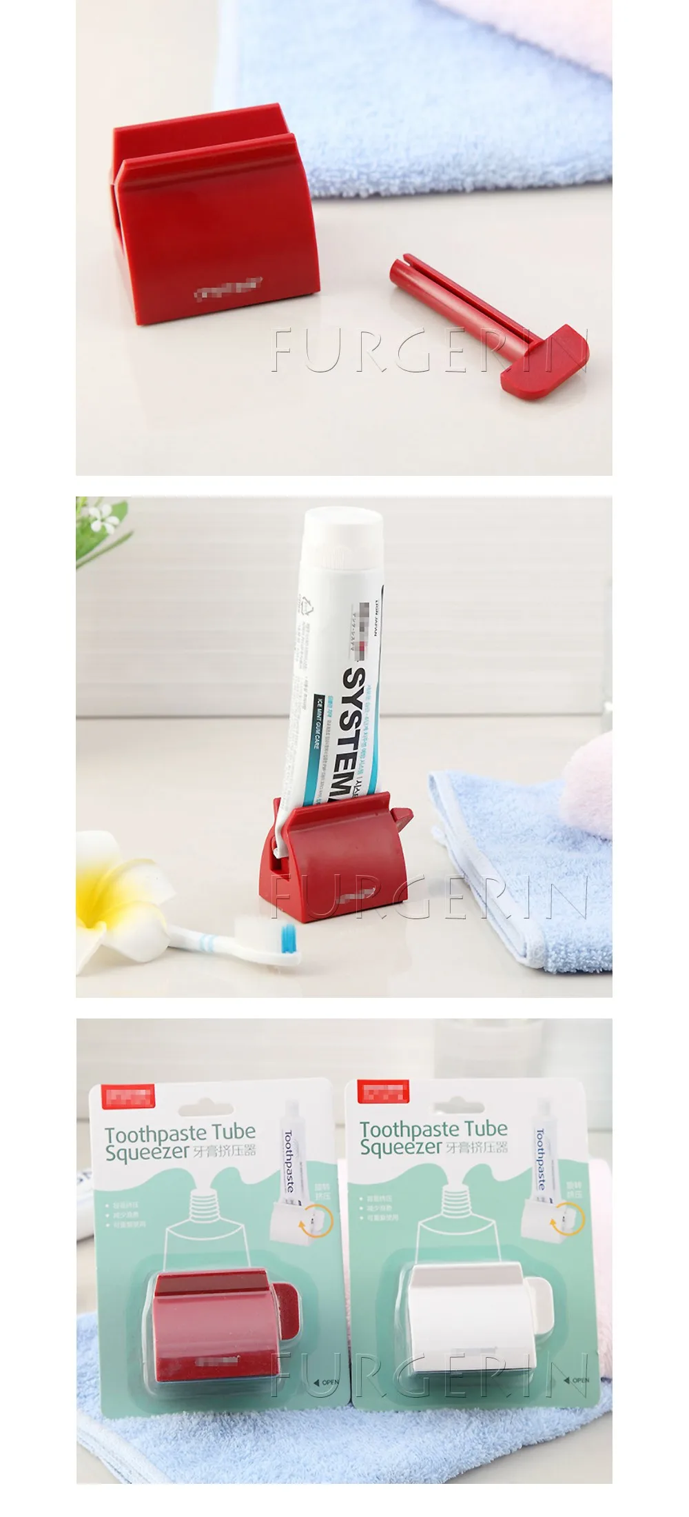 Rolling Tooth Paste Dispenser Squeezer Toothpaste Squeezer Tube