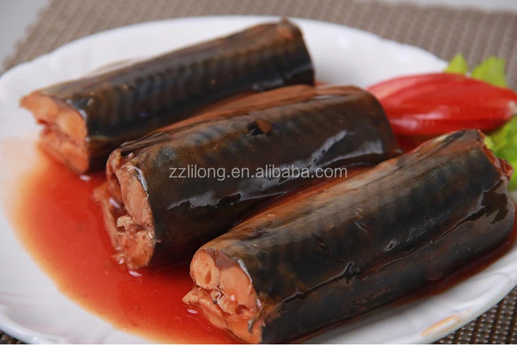 natural flavor 425g canned mackerel fish in tomato sauce