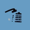Hot sale popular powder coating die casting aluminium sliding window handle