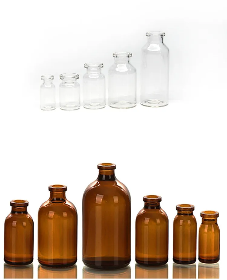 Injectable Pharmaceutical Amber Glass Bottle 10ml 50ml 60ml 200ml 250ml 500ml Buy Injection