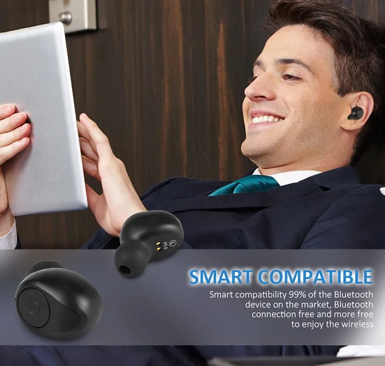 2019 TWS 7Hours New Arrival Headphone Wireless Sport Bluetooth Earphone BT Earbuds RX18 with Charging Case - ANKUX.COM
