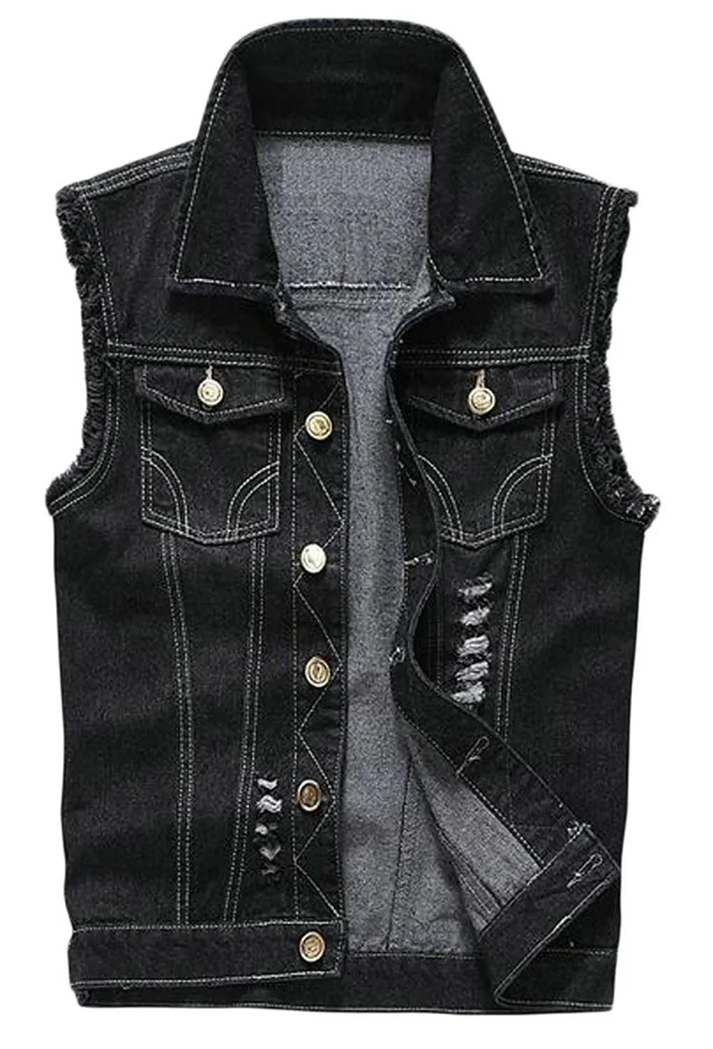 Cheap Black Sleeveless Denim Jacket Mens, find Black Sleeveless Denim Jacket Mens deals on line