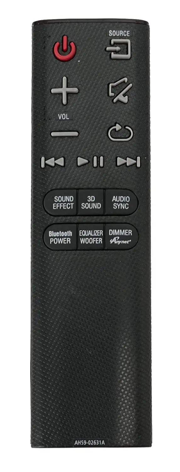 lost remote for samsung soundbar