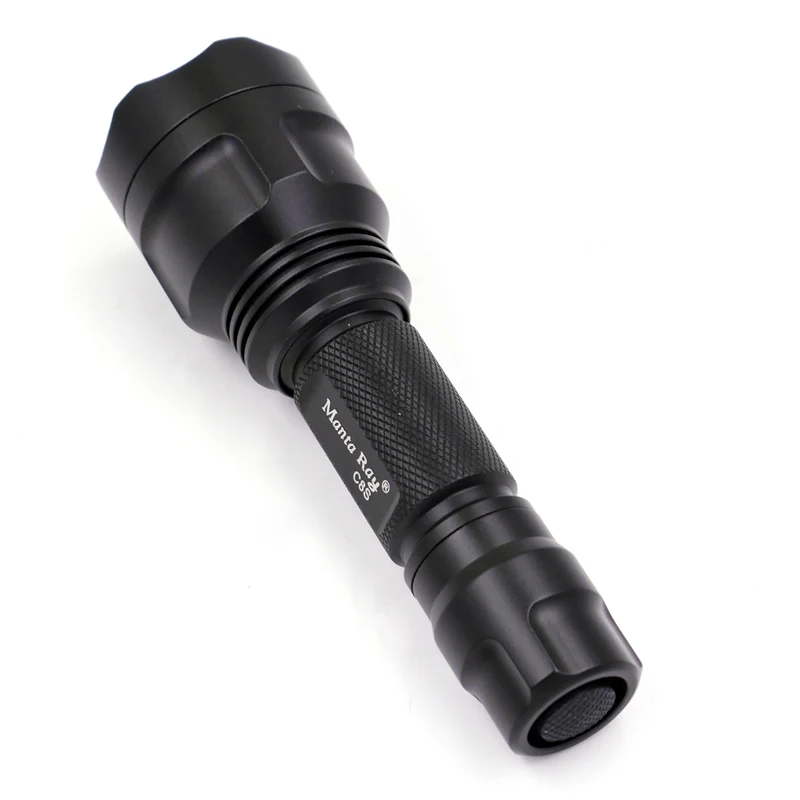 C8s Convex 38mm Lens Zoom Led Flashlight Torch Waterproof Tactical ...