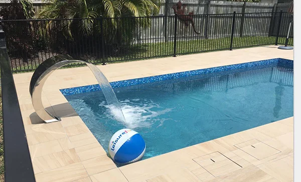 pool waterfall