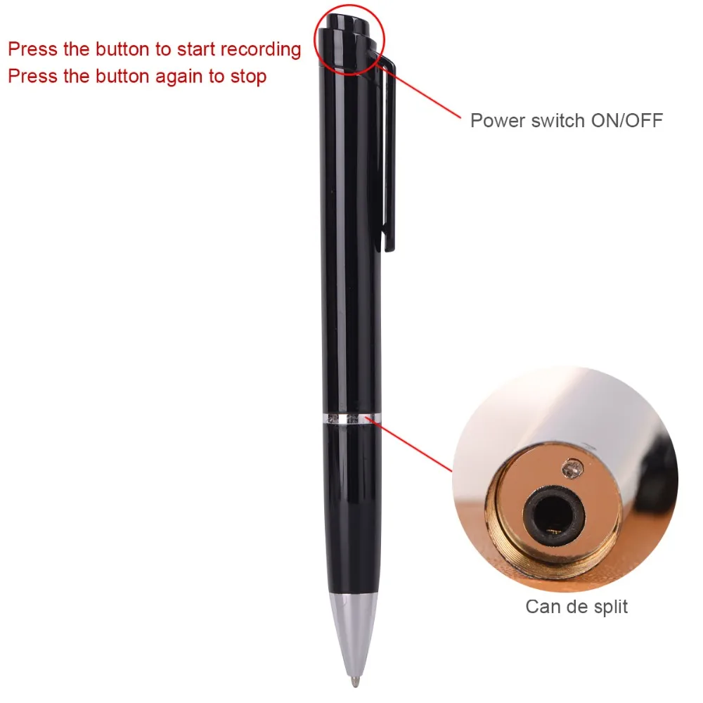 8gb Usb Recorder Spy Pen Business Portable Voice Recorder Pen,Voice