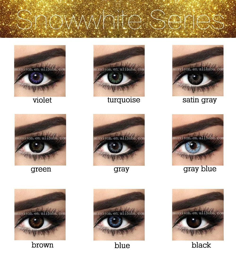 Bella Of Snowwhite Series Brown Colors Yearly Lens Comfort Cosmetic ...