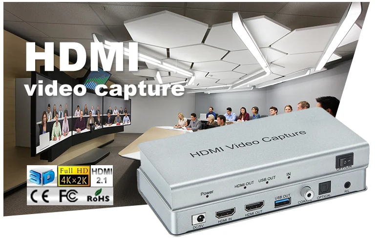 1080P HDMI to usb 3.0 video capture HDMI input+HDMI output+USB3.0 capture+audio extraction